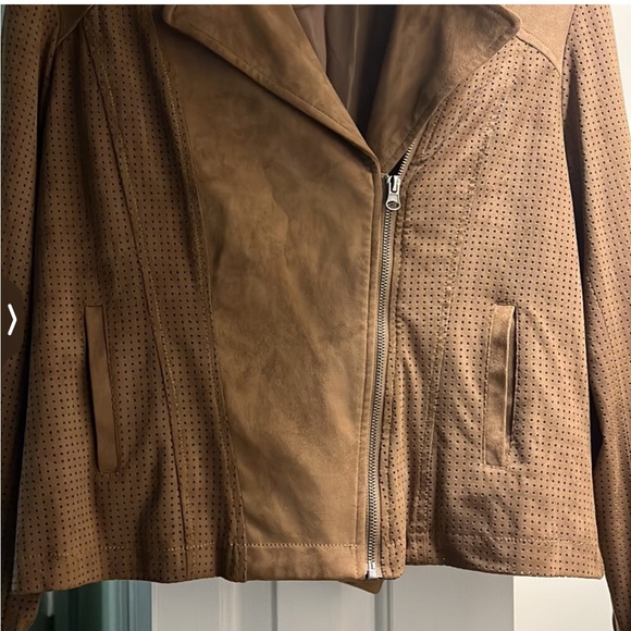 Kate & Mallory Brown Moto Style Jacket - Picture 4 of 4